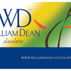 William Dean Chocolates gift card with the WD logo