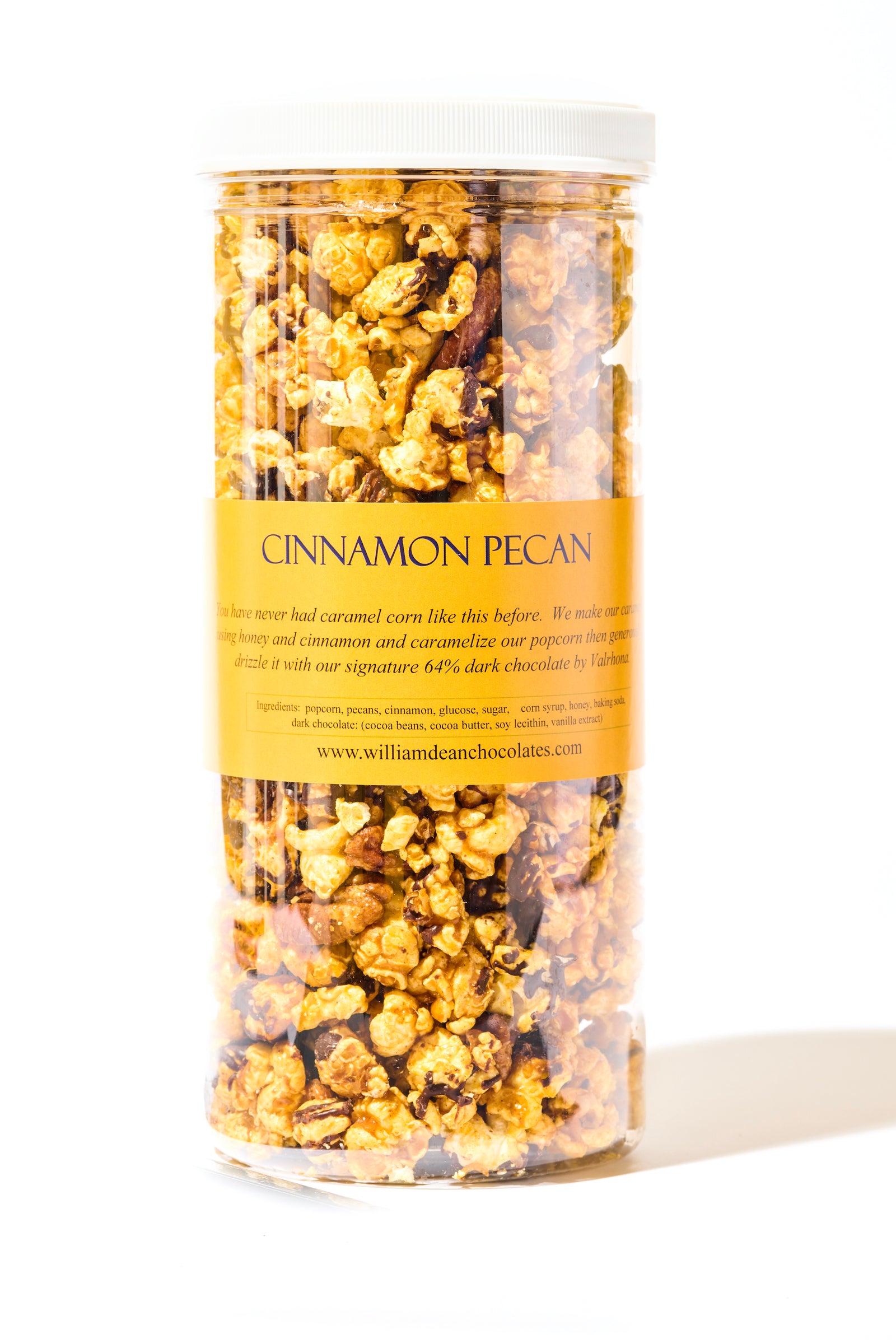 Cinnamon Pecan Caramel Corn with Dark Chocolate