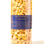 Macadamia & Coconut Caramel Corn with White Chocolate